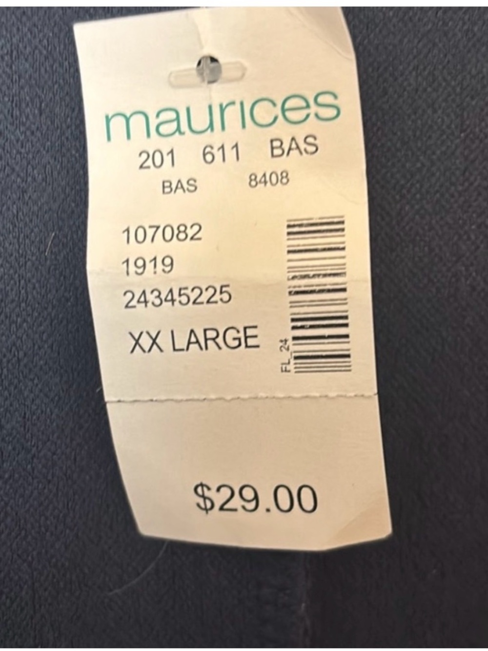 Maurices Navy Open-Front Draped Blazer - Picture 4 of 4